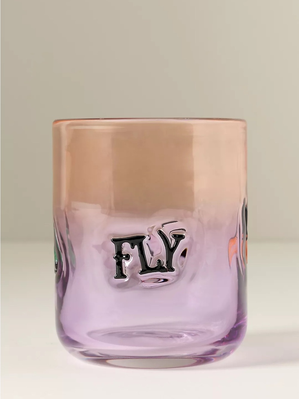 Anthropologie Broom Mystic Halloween Icon Juice Glass